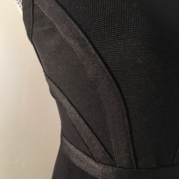 BLACK BANDAGE DRESS GOWN - Picture 5 of 8